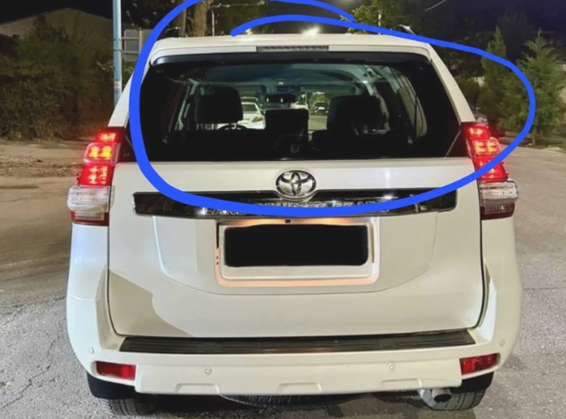 Заднее стекло от Toyota Prado FJ150